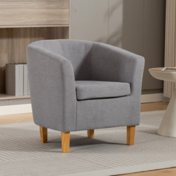 Artemis Home Millie Grey Fabric Accent Chair - Size: Single - Wilko - thumbnail 5