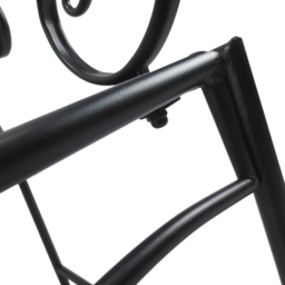 Outsunny 2 Seater Black Metal Garden Loveseat Bench - Wilko - thumbnail 4