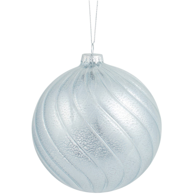 Large Twisted Bauble Silver - Angel Whispers - Wilko - image 1