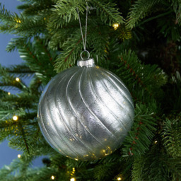 Large Twisted Bauble Silver - Angel Whispers - Wilko - thumbnail 3