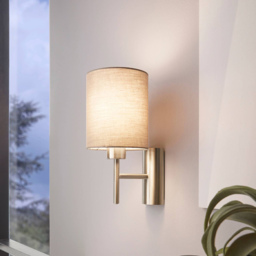 EGLO Pasteri Taupe Wall Light w.Switch - Size: 14.5 x 19.5 x 30.5cm - Wilko - thumbnail 3