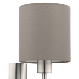 EGLO Pasteri Taupe Wall Light w.Switch - Size: 14.5 x 19.5 x 30.5cm - Wilko - thumbnail 4