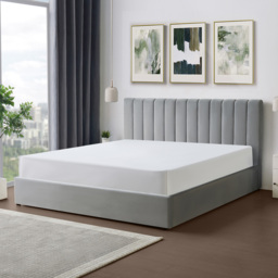 Brooklyn Corwin Super King Grey Velvet Ottoman Bed - Wilko - thumbnail 5
