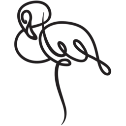 Decortie Black Metal Modern Flamingo Wall Art - Size: 60 x 47 x 0.3cm - Wilko - thumbnail 1