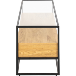 Florence Randolf 3 Shelf Black and Oak TV Unit - Furniture To Go - Wilko - thumbnail 5