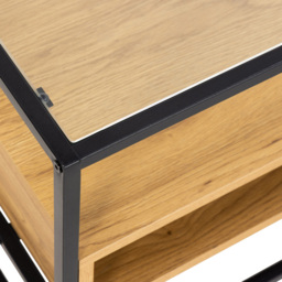 Florence Randolf 3 Shelf Black and Oak TV Unit - Furniture To Go - Wilko - thumbnail 7