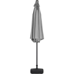 Living and Home Light Grey Round Crank Tilt Parasol with Plastic Fillable Base 3m - Wilko - thumbnail 4