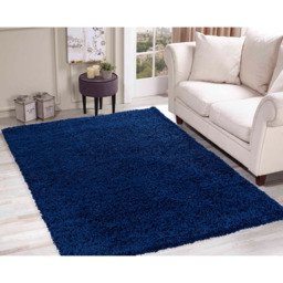 Desire Rugs Oxford Navy Plain Shaggy Rug 60 x 110cm - Wilko - thumbnail 5
