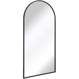 MirrorOutlet The Arcus Black Framed Arched Leaner and Wall Garden Mirror 200 x 100cm - Size: 200 x 100 x 3cm - Wilko - thumbnail 4