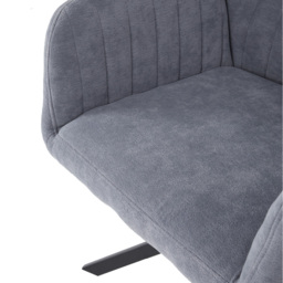 Living and Home Upholstered Leisure Teddy Fleece Swivel Chair - Size: Single - Cream - Wilko - thumbnail 6