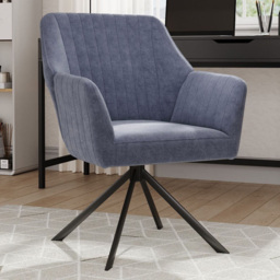 Living and Home Upholstered Leisure Teddy Fleece Swivel Chair - Size: Single - Cream - Wilko - thumbnail 1