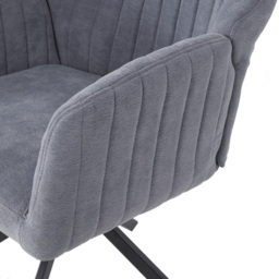 Living and Home Upholstered Leisure Teddy Fleece Swivel Chair - Size: Single - Cream - Wilko - thumbnail 7