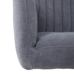 Living and Home Upholstered Leisure Teddy Fleece Swivel Chair - Size: Single - Cream - Wilko - thumbnail 4