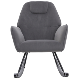 Living and Home Grey Cosy Nursery Rocking Chair - Size: Single - Wilko - thumbnail 4