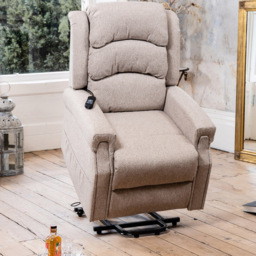 Artemis Home Eltham Beige Massage and Heat Electric Lift Assist Recliner Chair - Size: Single - Cream - Wilko - thumbnail 5