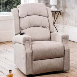 Artemis Home Eltham Beige Massage and Heat Electric Lift Assist Recliner Chair - Size: Single - Cream - Wilko