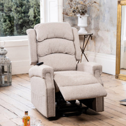 Artemis Home Eltham Beige Massage and Heat Electric Lift Assist Recliner Chair - Size: Single - Cream - Wilko - thumbnail 3