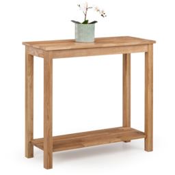 Julian Bowen Coxmoor Oak Console Table - Size: 30 x 90 x 80cm - Brown - Wilko - thumbnail 4