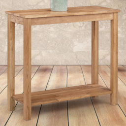 Julian Bowen Coxmoor Oak Console Table - Size: 30 x 90 x 80cm - Brown - Wilko