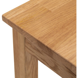 Julian Bowen Coxmoor Oak Console Table - Size: 30 x 90 x 80cm - Brown - Wilko - thumbnail 6