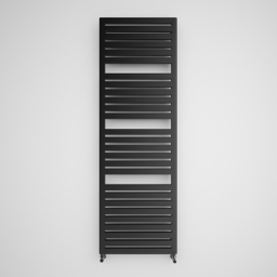 Terma Salisbury Metallic Black Heated Towel Rail 2708 BTU 1635 x 540mm - Size: 163.5 x 54 x 7.2cm - Wilko - thumbnail 4
