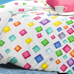 Velosso Jewels King Size White Duvet Set - Serene - Wilko - thumbnail 4