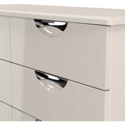 Crowndale Camden 6 Drawer Kashmir Gloss Wide Chest of Drawers Ready Assembled - Kashmir Gloss & Kashmir - Wilko - thumbnail 6