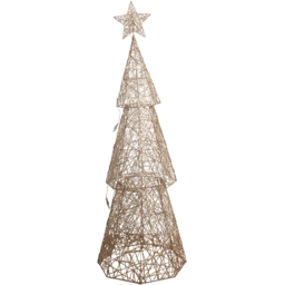 960 LED Acrylic Christmas Tree - Copper - Wilko - thumbnail 1
