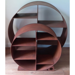 Inspirational Gifting Rustic Round Steel Log Holder 60cm - Size: 60 x 60 x 20cm - Brown - Wilko - thumbnail 6