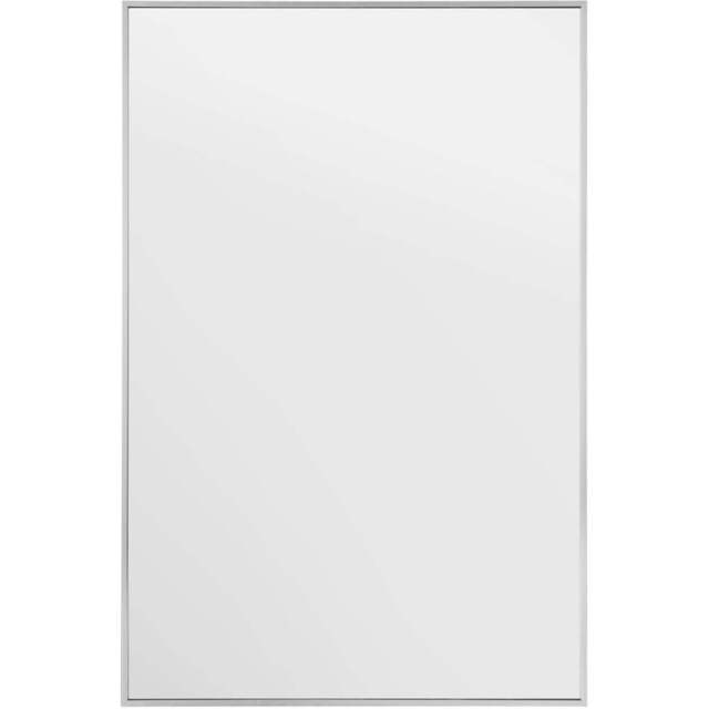 The Artus Silver Aluminium Wall Mirror 120 x 80cm - Black - MirrorOutlet - Wilko - image 1