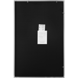 The Artus Silver Aluminium Wall Mirror 120 x 80cm - Black - MirrorOutlet - Wilko - thumbnail 5