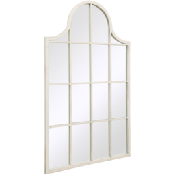 MirrorOutlet The Arcus White Framed Arched Garden Wall Mirror 104 x 62cm - Size: 104 x 62 x 3cm - Wilko - thumbnail 4