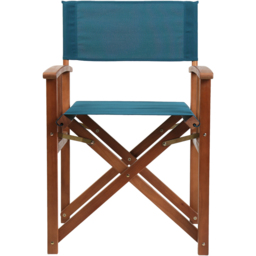 Charles Bentley Eucalyptus Pair Director Chairs Teal - Size: H85 x W55 x D54cm - Green - Wilko - thumbnail 4