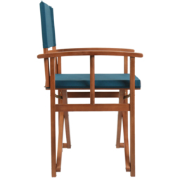 Charles Bentley Eucalyptus Pair Director Chairs Teal - Size: H85 x W55 x D54cm - Green - Wilko - thumbnail 5