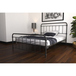 Dorel Wallace King Size Black Metal Bed Frame - Wilko - thumbnail 7