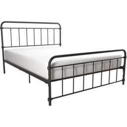 Dorel Wallace King Size Black Metal Bed Frame - Wilko - thumbnail 4