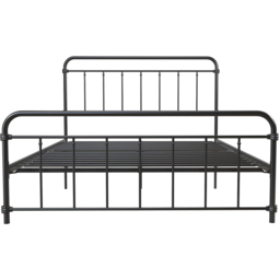 Dorel Wallace King Size Black Metal Bed Frame - Wilko - thumbnail 3