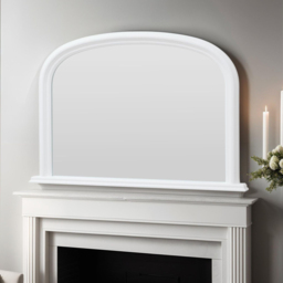 Yearn White Contemporary Arched Overmantle Mirror 77 x 112cm - Wilko - thumbnail 3