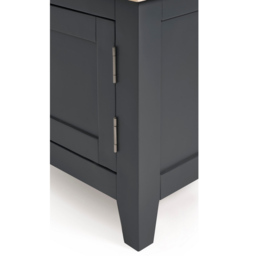 Julian Bowen 2 Door 3 Shelf Bordeaux Dark Grey TV Unit - Size: 40 x 150 x 62cm - Wilko - thumbnail 6