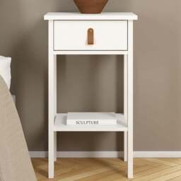 Florence Barcelona Single Drawer White Bedside Table - Furniture To Go - Wilko - thumbnail 1