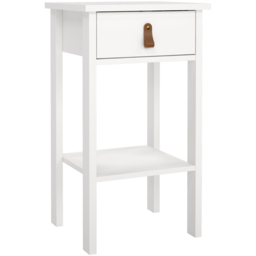 Florence Barcelona Single Drawer White Bedside Table - Furniture To Go - Wilko - thumbnail 3