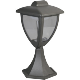 Luxform Luxembourg Anthracite Post Light - Size: 16.5 x 17 x 34.5cm - Grey - Wilko