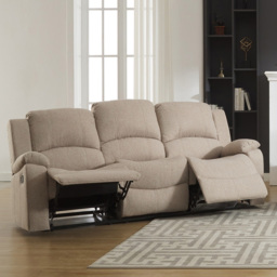Marldon 3 Seater Beige Electric Recliner Sofa - Cream - Artemis Home - Wilko - thumbnail 3