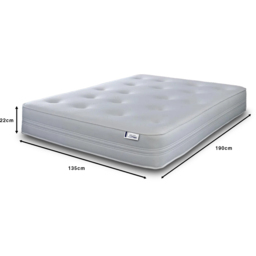 Extreme Comfort Double Hybrid Tufted Memory Foam and Pinna Coil Spring Mattress - White - eXtreme comfort ltd - Wilko - thumbnail 5