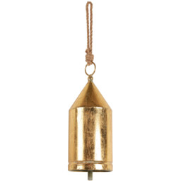 Metal Hanging Bell Decoration - Gold - Wilko - thumbnail 1