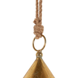 Metal Hanging Bell Decoration - Gold - Wilko - thumbnail 4