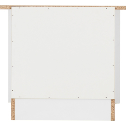 Seconique Portland 2 Drawer White and Oak Effect Bedside Table - Wilko - thumbnail 7