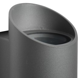 Nordlux Nico Round 22 Anthracite Wall Light - Size: 23.5 x 7.7 x 23.5cm - Black - Wilko - thumbnail 6