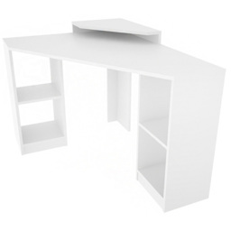 Decorotika Floating 4 Shelf Corner Computer Desk White - Size: 80 x 120 x 90cm - Wilko - thumbnail 3