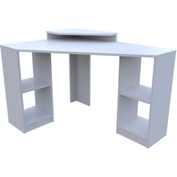 Decorotika Floating 4 Shelf Corner Computer Desk White - Size: 80 x 120 x 90cm - Wilko - thumbnail 5